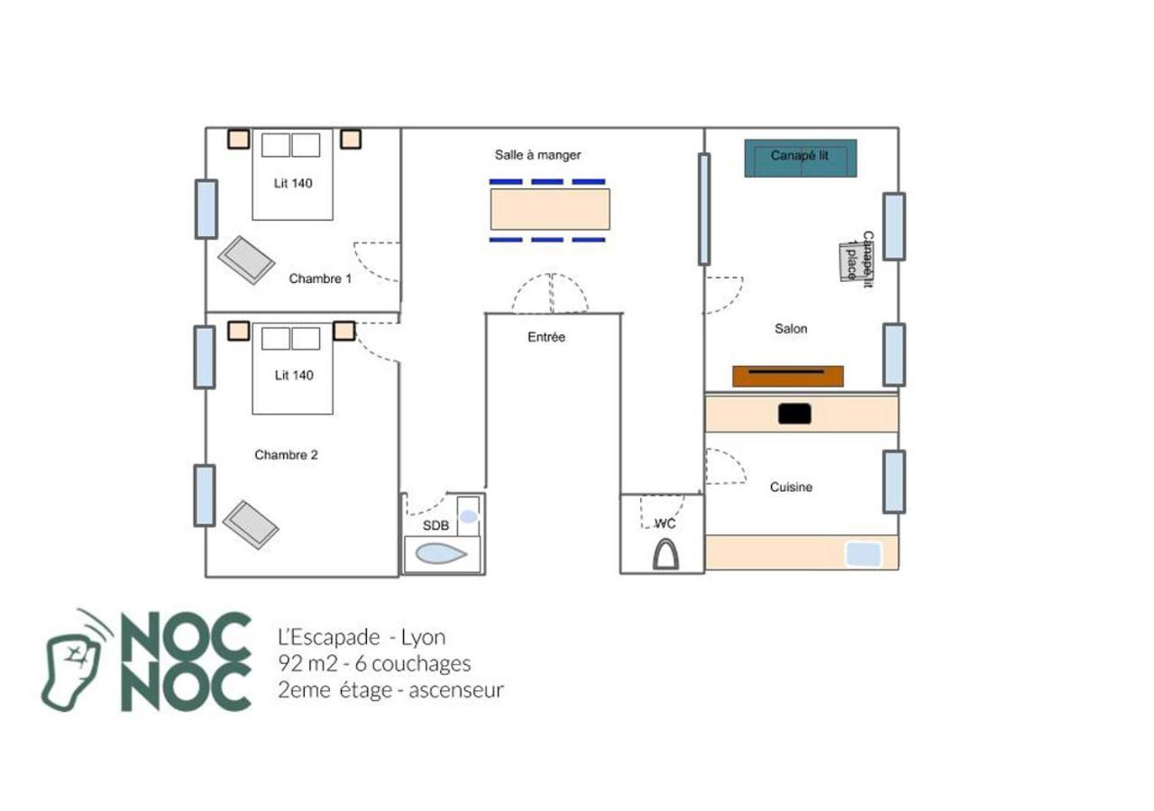 Nocnoc - L'escapade Apartment
